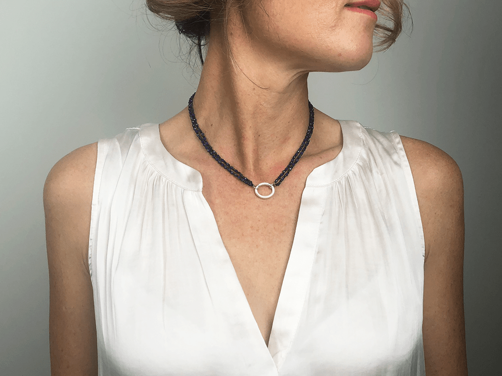 Beaded Lapis Sparkle