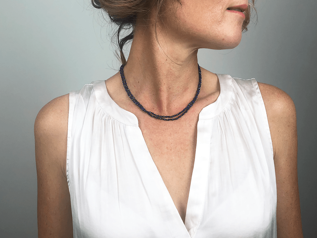 Beaded Lapis Sparkle