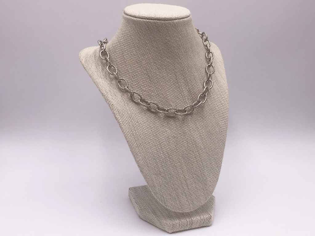 Silver Curved Loop