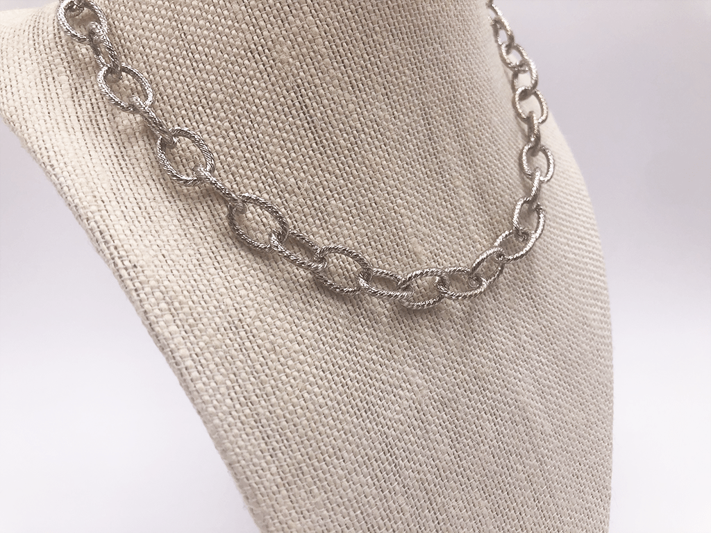 Silver Curved Loop