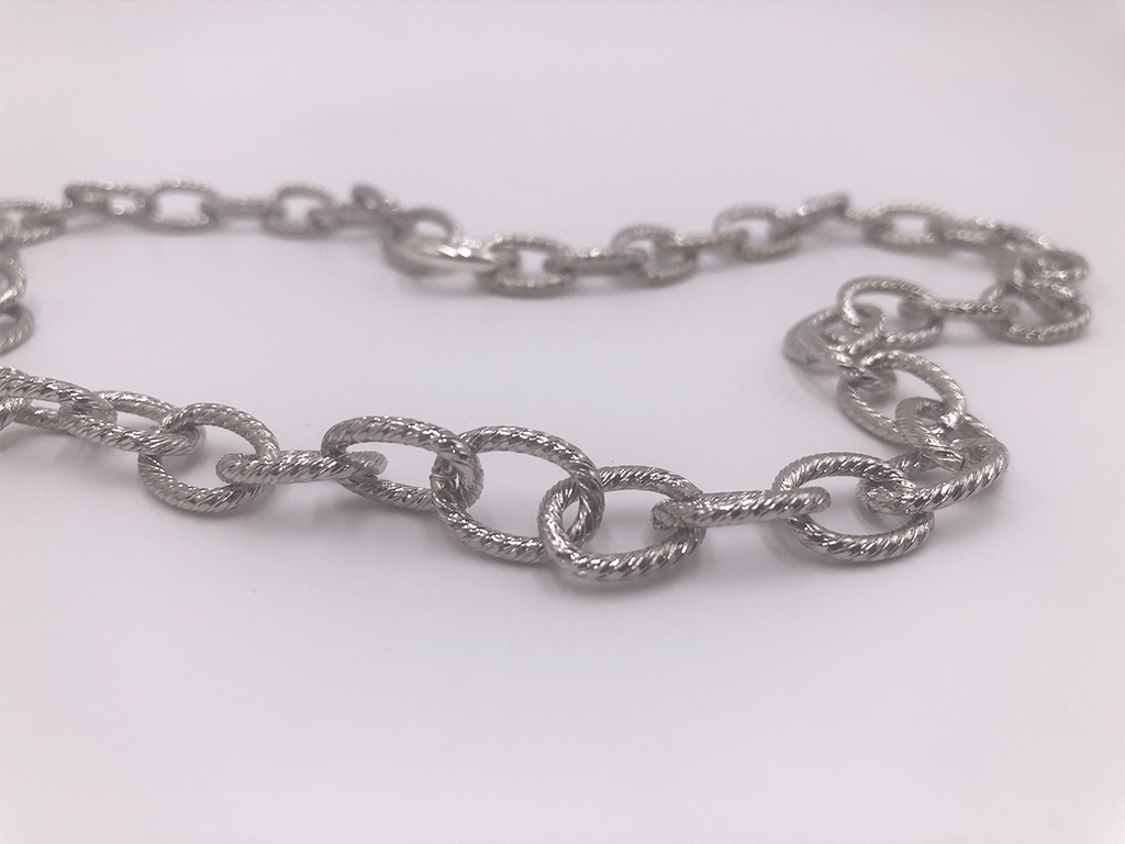 Silver Curved Loop