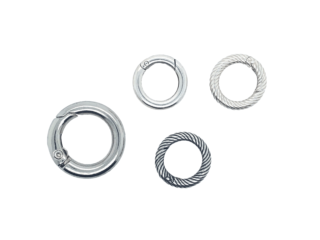 Small Silver Circular Closures