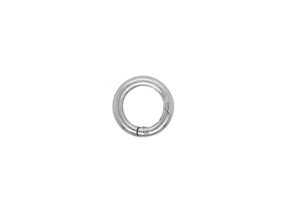 Small Silver Circular Closures