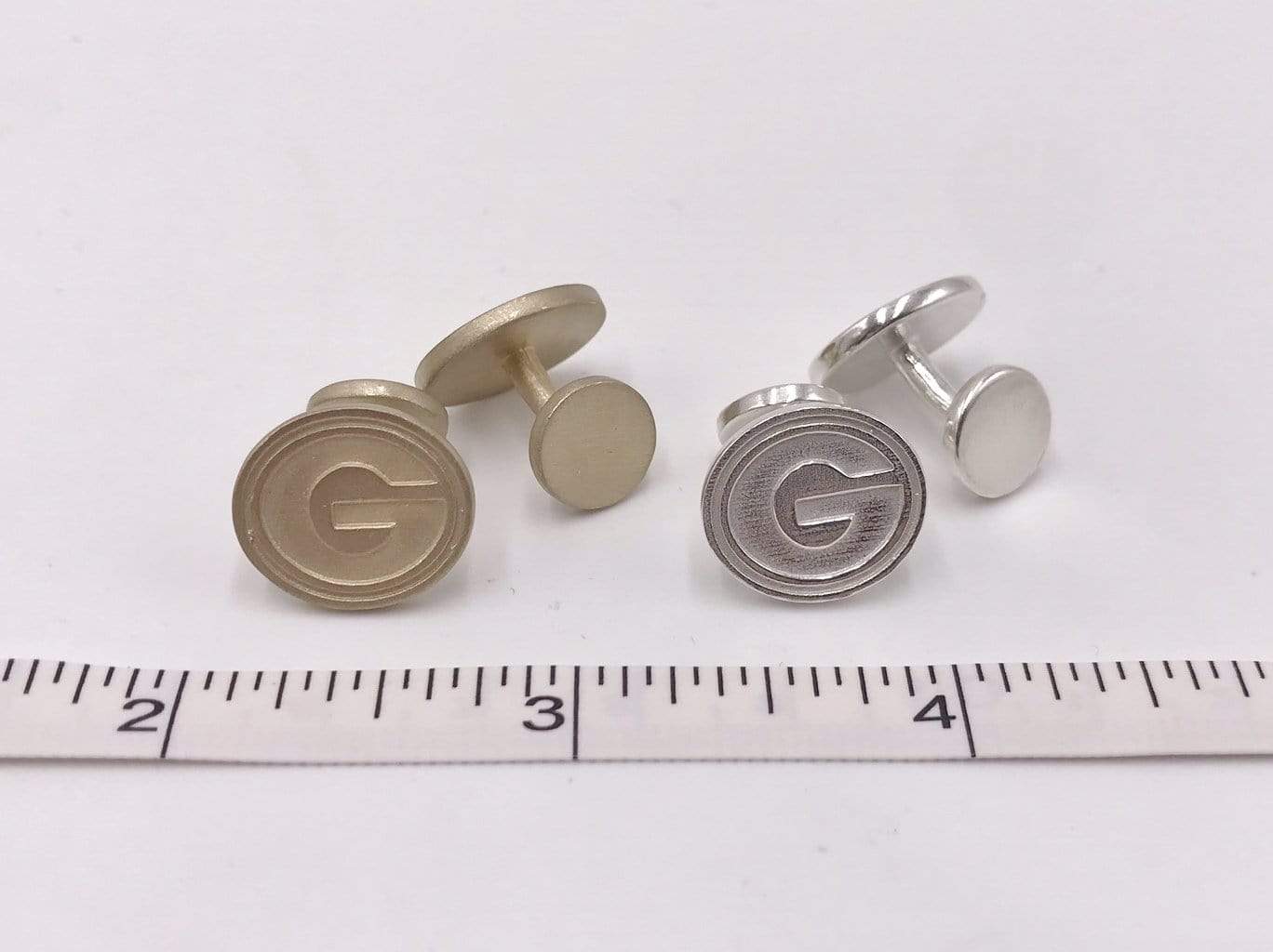 Rye Garnets Cuff Links, Georgia Bulldogs Cuff Links, Green Bay Packers Cuff Links, Grambling State University Tigers Cuff Links, Greenwood Eagles Cuff Links