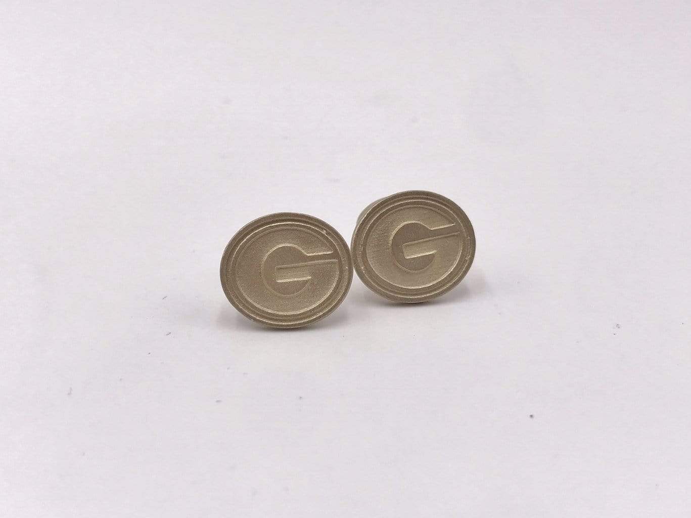 Rye Garnets Cuff Links,  Georgia Bulldogs Cuff Links, Green Bay Packers Cuff Links, Grambling State University Tigers Cuff Links, Greenwood Eagles Cuff Links