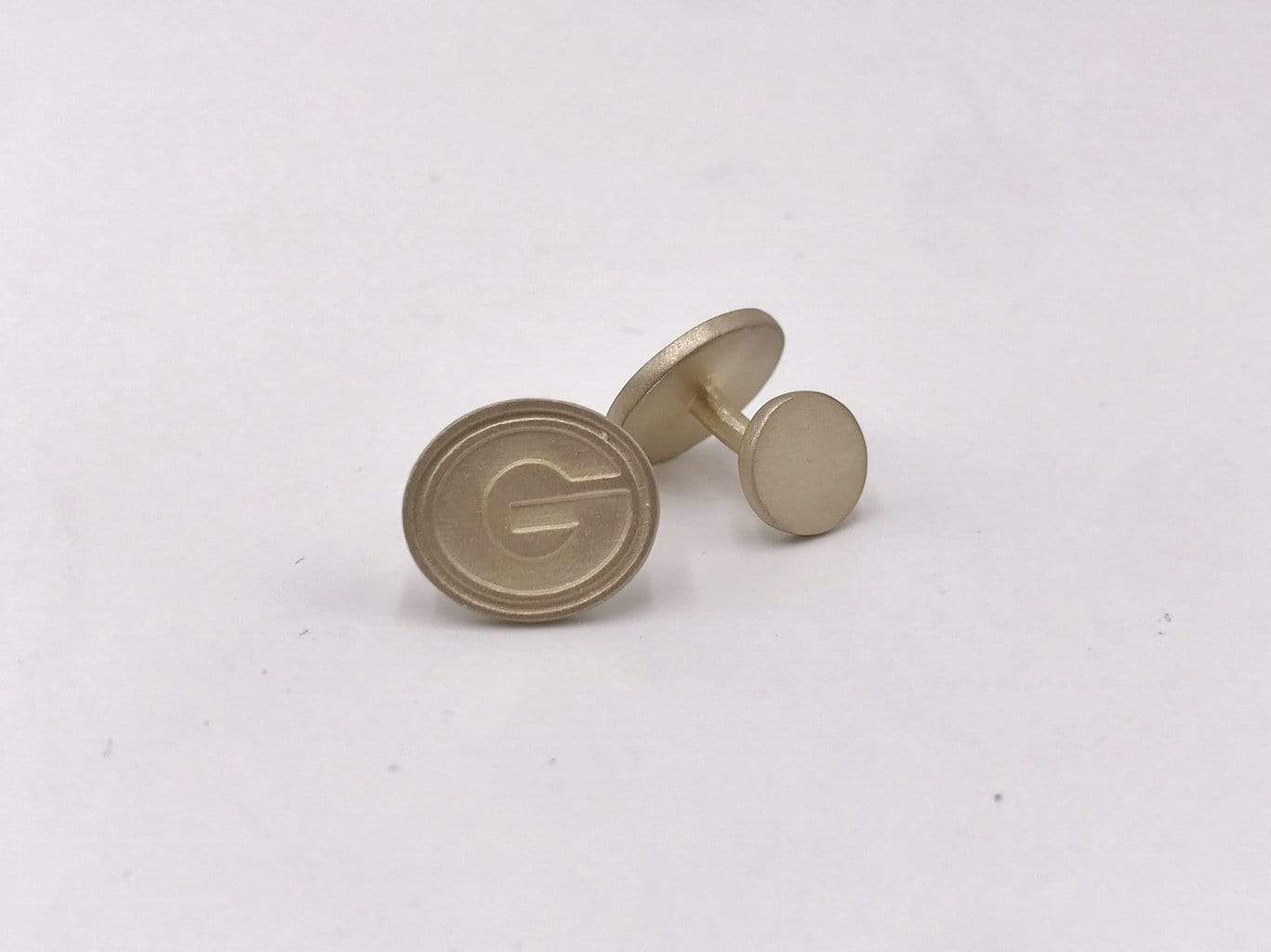 Rye Garnets Cuff Links,  Georgia Bulldogs Cuff Links, Green Bay Packers Cuff Links, Grambling State University Tigers Cuff Links, Greenwood Eagles Cuff Links
