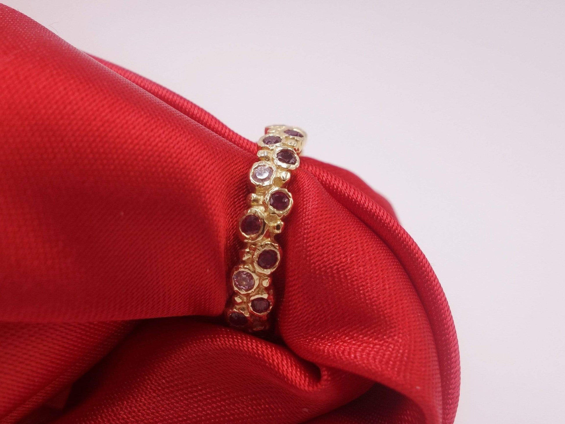Gold Ring with Rubies and Sapphires
