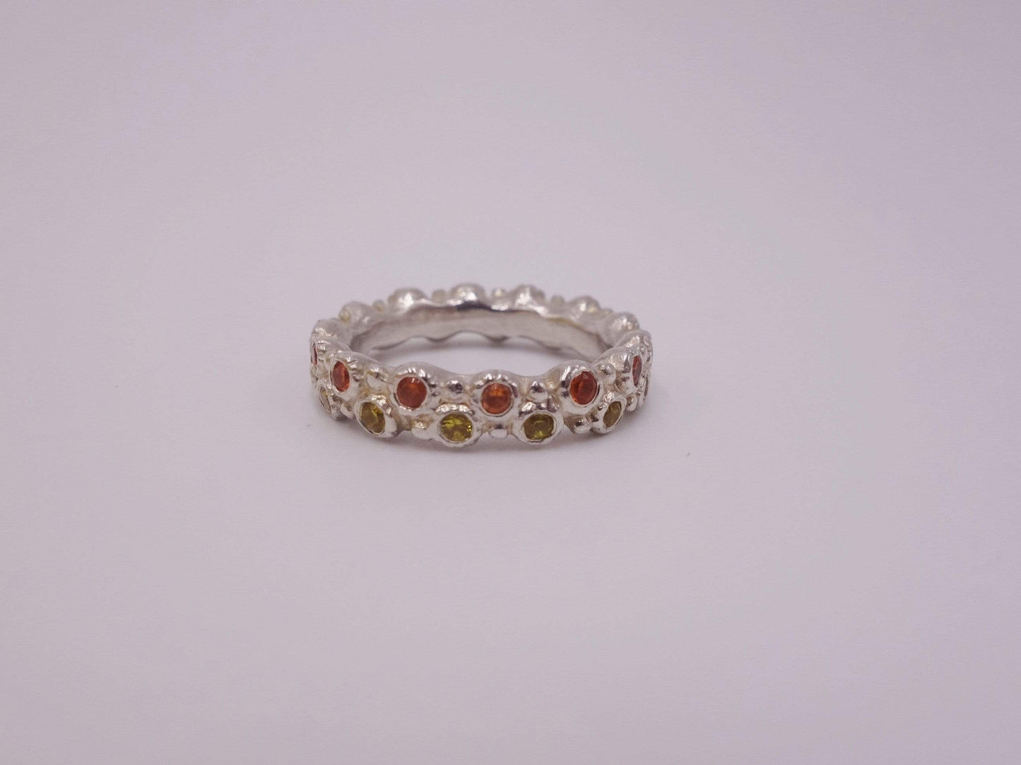 Sun Struck Golden Sapphire Ring