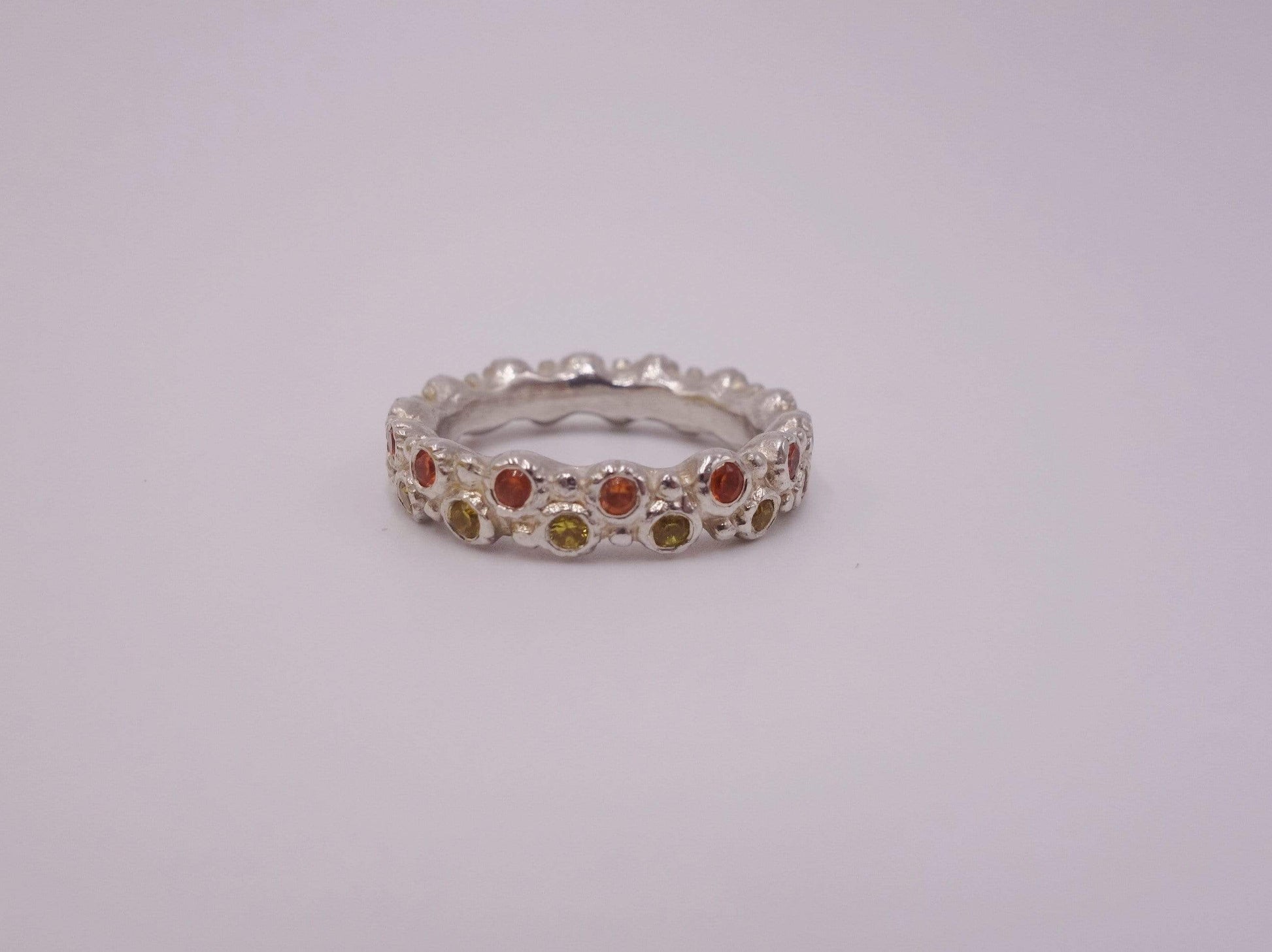 Sun Struck Golden Sapphire Ring