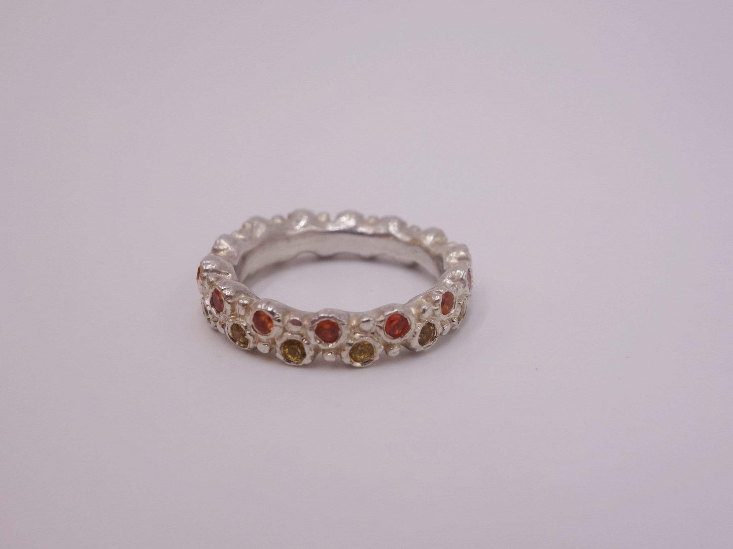 Sun Struck Golden Sapphire Ring