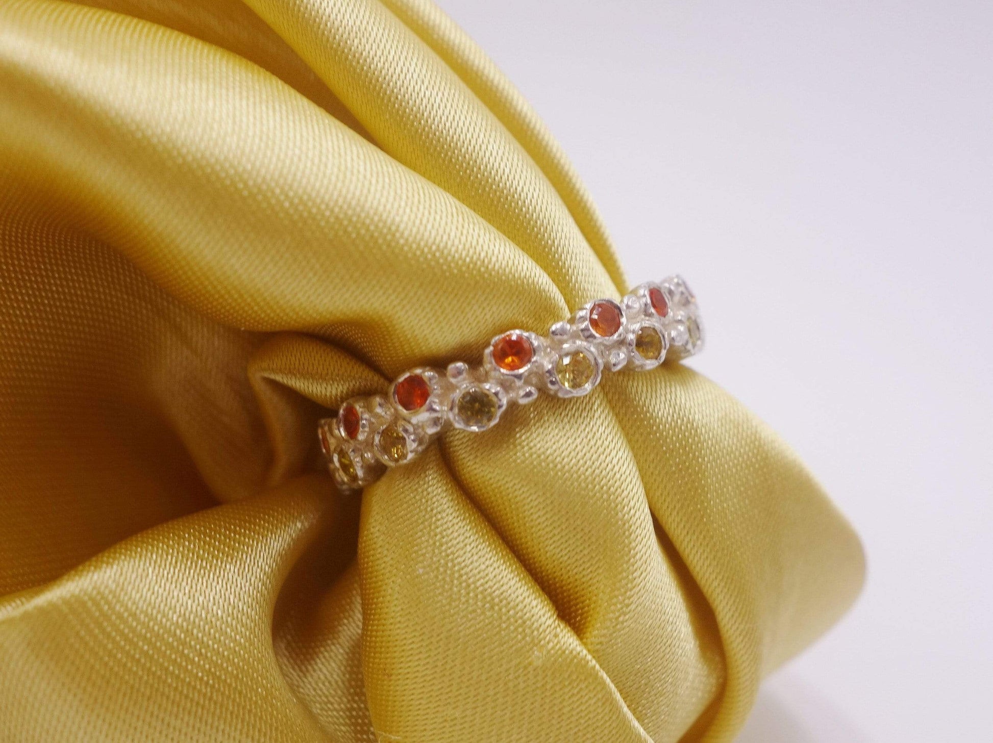 Sun Struck Golden Sapphire Ring