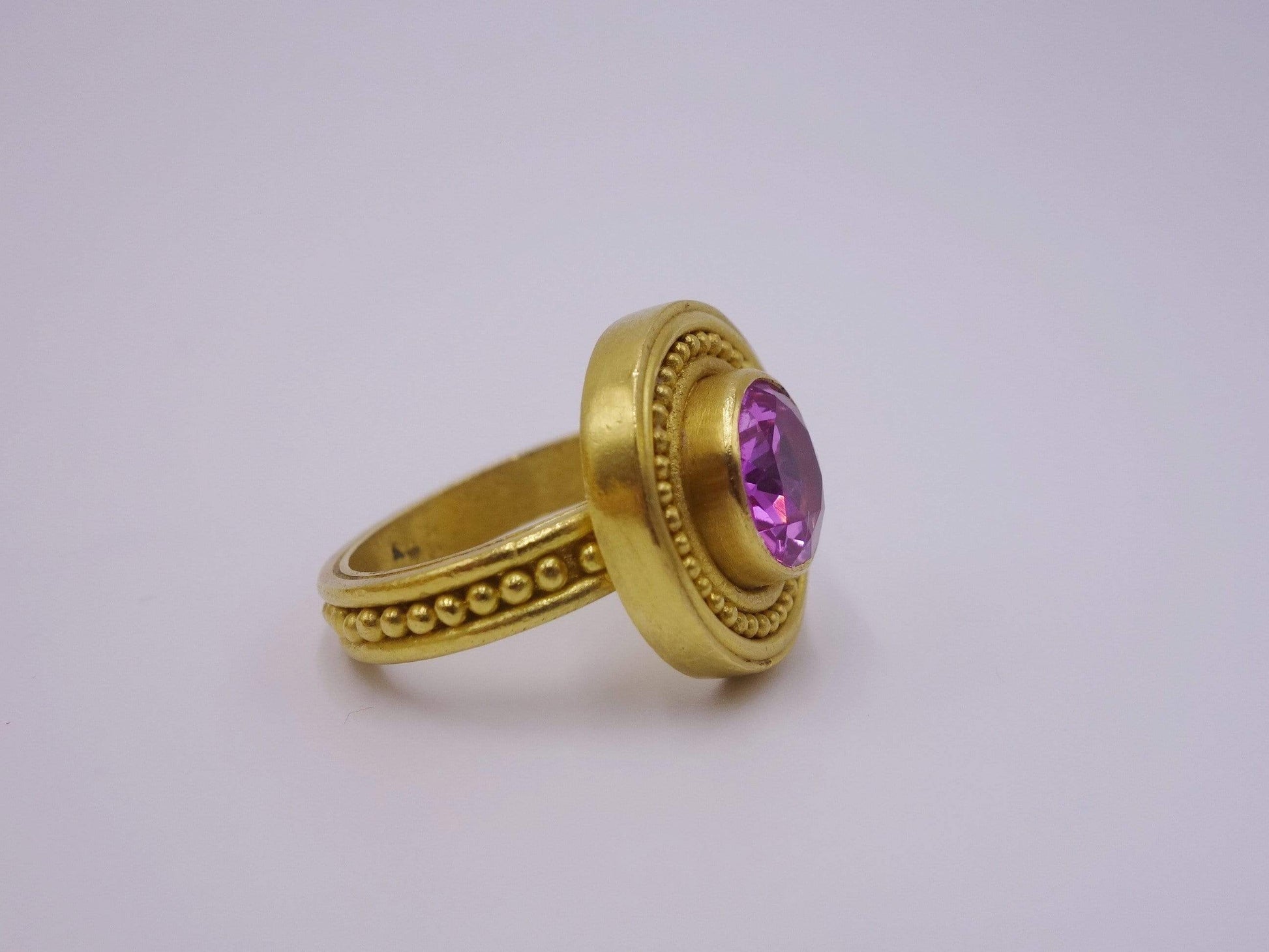 Tourmaline Gold Statement Ring