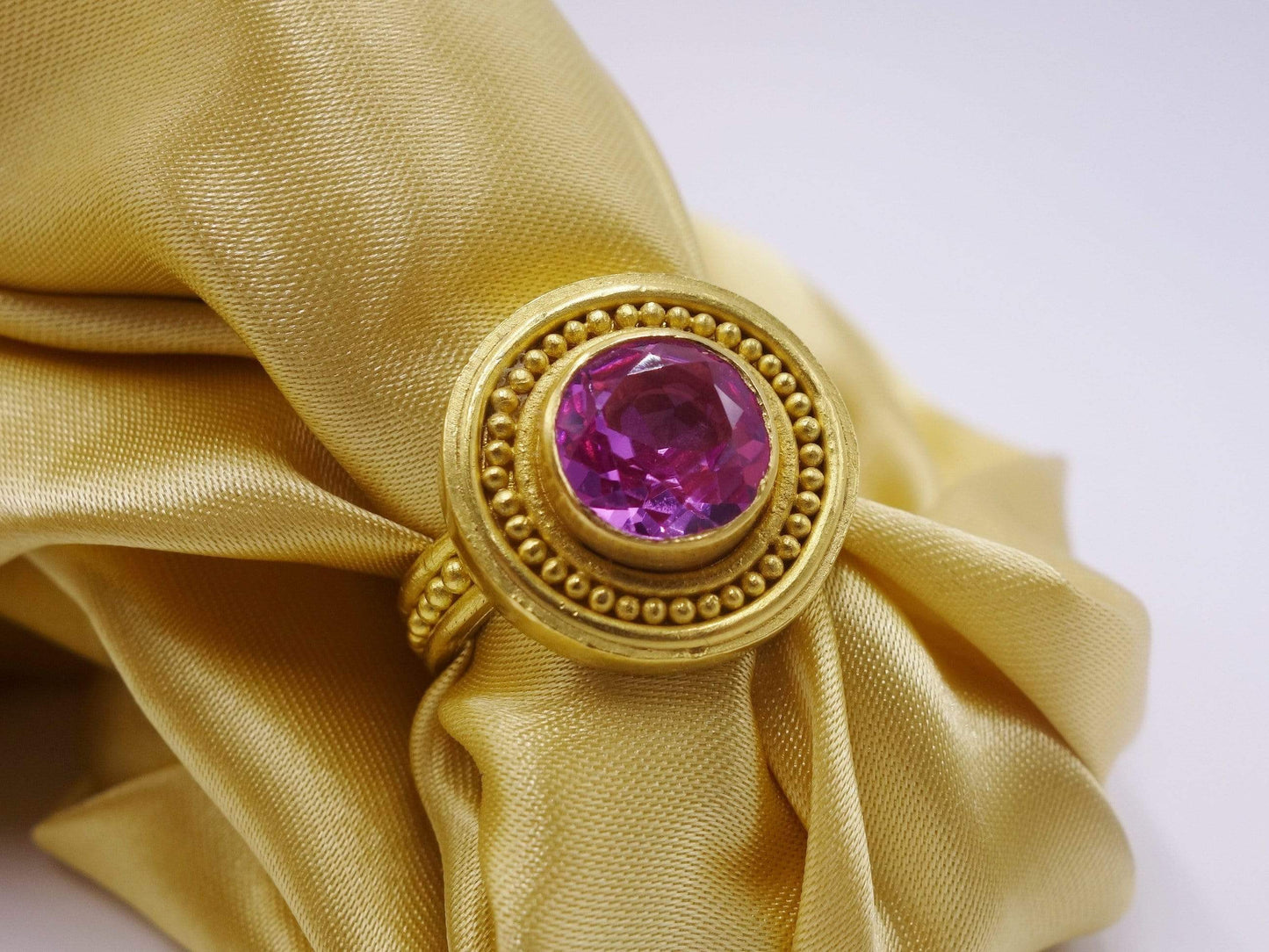 Tourmaline Gold Statement Ring