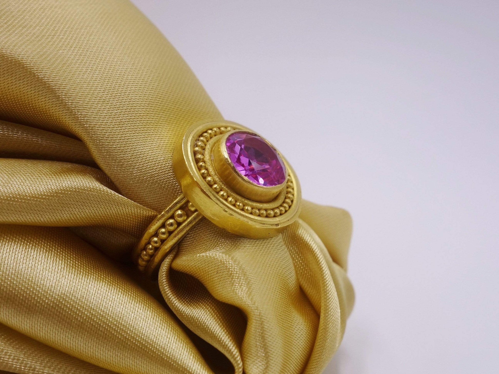Tourmaline Gold Statement Ring