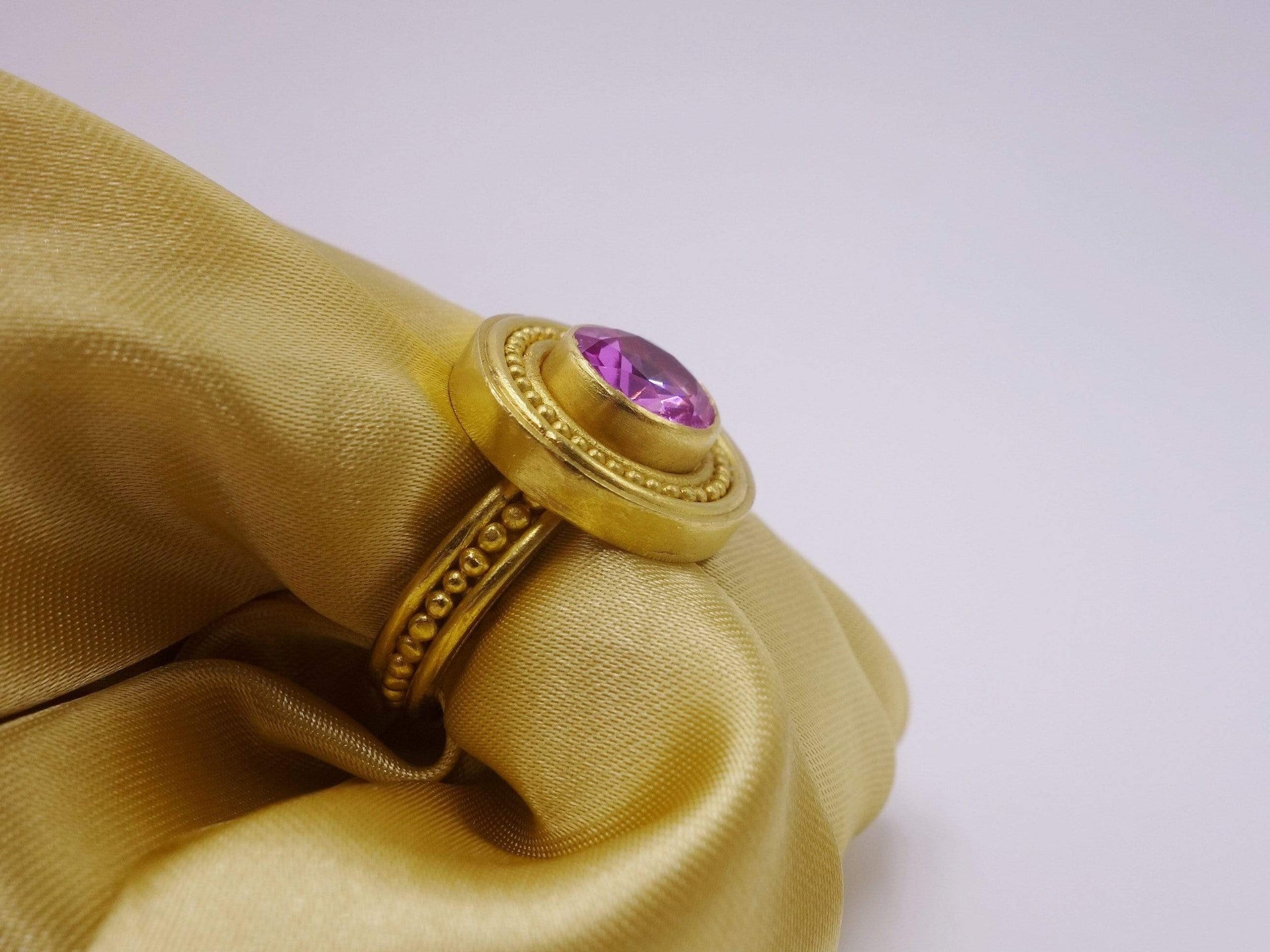 Tourmaline Gold Statement Ring