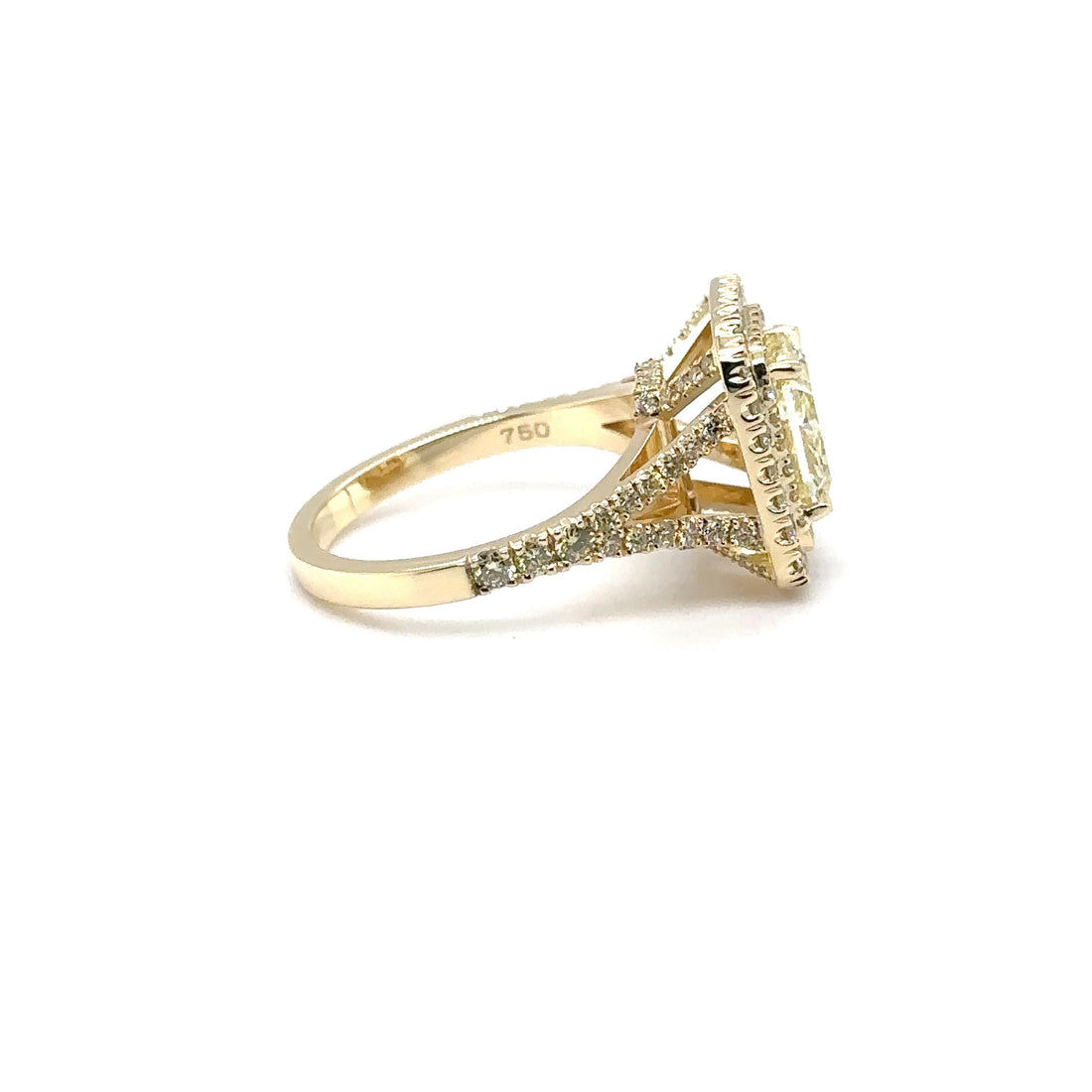 Brilliant#Rare#Canary#YellowDiamondRing#