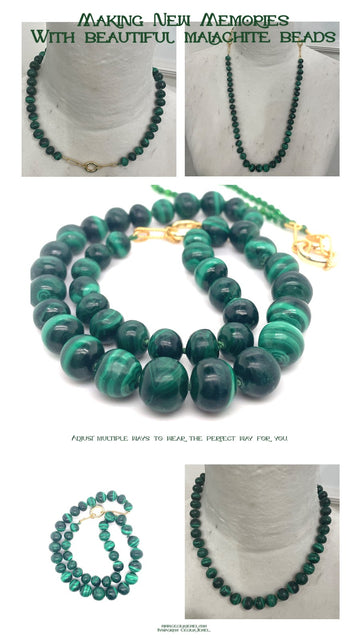 Malachite Beaded Necklace