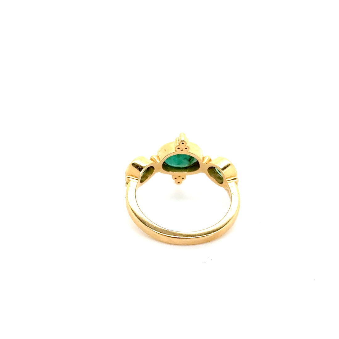Emerald#Delight#Diamond#Accented#ring#18KtGold#InspiredByByzantineArchitecture#Jewelry#2024#Organic#OneOfAKind#