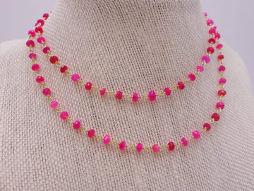 Pink Gem Necklace