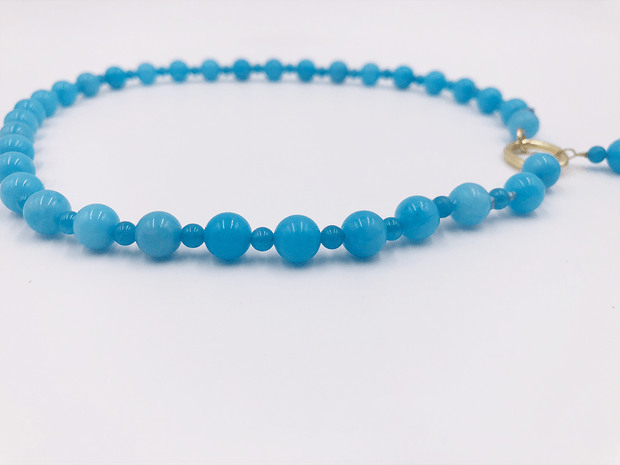 Beaded Blue Agate Mix