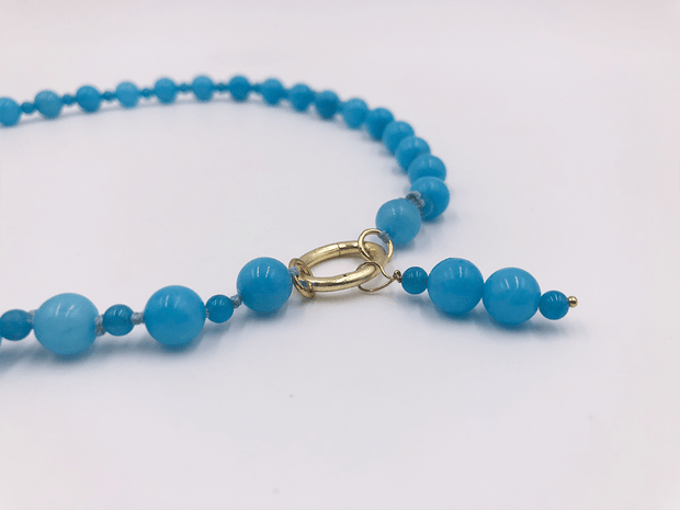 Beaded Blue Agate Mix