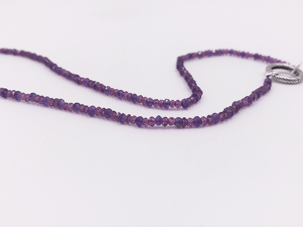 Beaded Sparkling Purple Crystals
