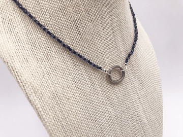 Beaded Sparking Crystal Blue