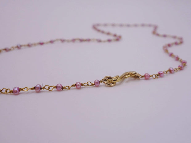 Pink Pearl Choker