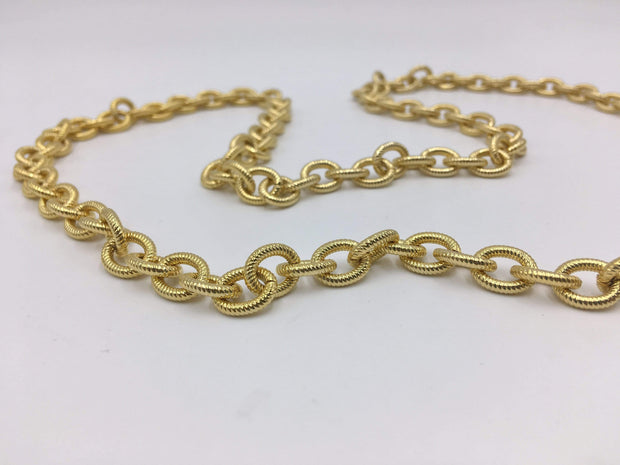 Bold Gold Woven Chain