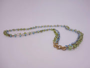 Peridot and Blue Topaz Necklace