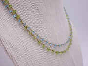 Peridot and Blue Topaz Necklace