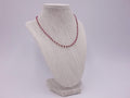 Ruby necklace wrapped with 18kt gold