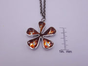 Carnelian Flower Necklace