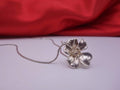Spring Silver Flower Necklace