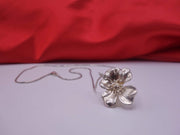 Spring Silver Flower Necklace