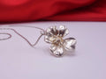 Spring Silver Flower Necklace