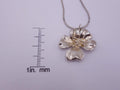 Spring Silver Flower Necklace