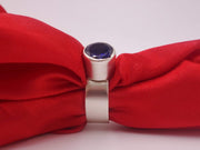 Silver Blue Crystal Ring