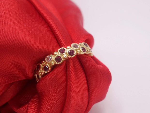 Gold Ring with Rubies and Sapphires