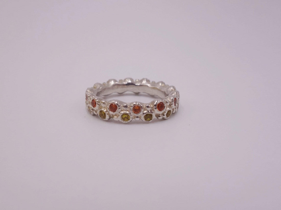 Sun Struck Golden Sapphire Ring