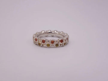 Sun Struck Golden Sapphire Ring