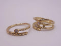 Gold Ring with Two Diamonds