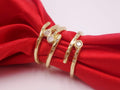 Gold Ring with Two Diamonds