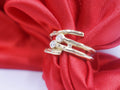 Gold Ring with Two Diamonds