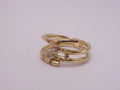 Gold Ring with Two Diamonds