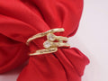 Gold Ring with Two Diamonds