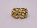 Unending Circle Gold Ring with Peridots