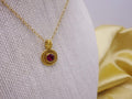 Gold Ruby Necklace