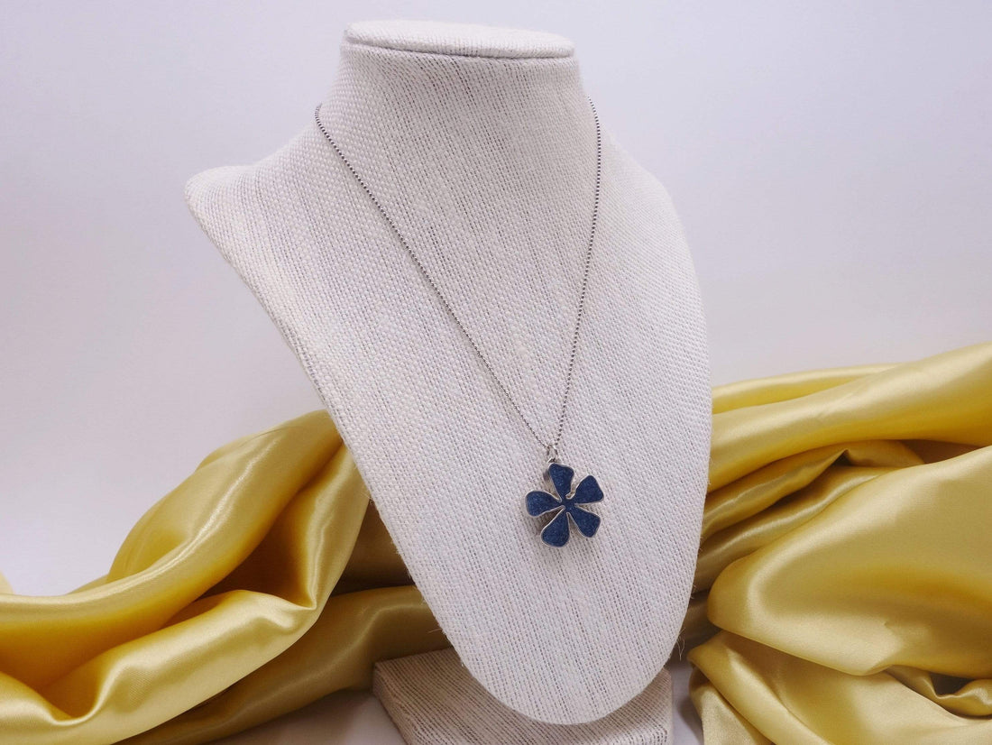 Statement Flower: Silver and Resin with Crystals