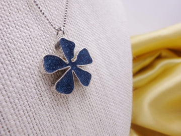 Statement Flower: Silver and Resin with Crystals